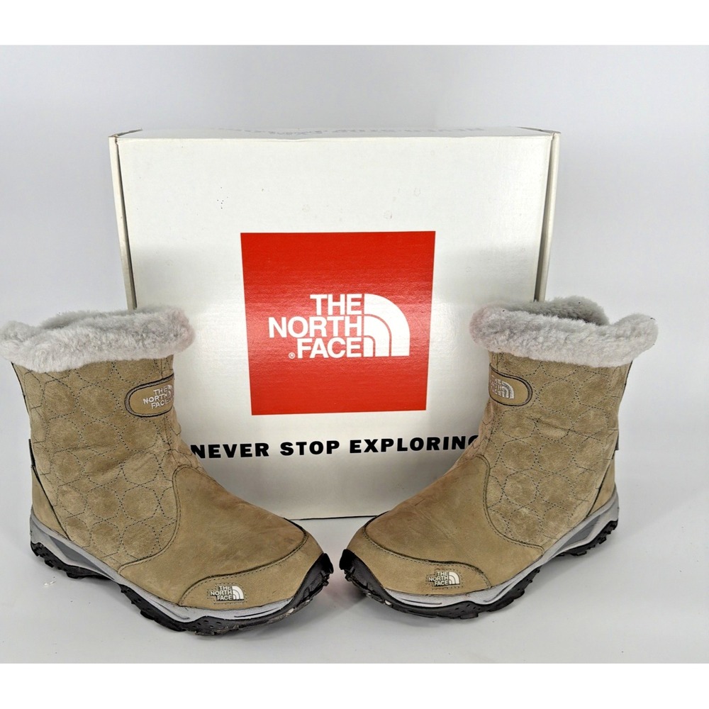 The North Face Bella Alta Boots Size 9 Womens Sage Green Snow Winter Primaloft
